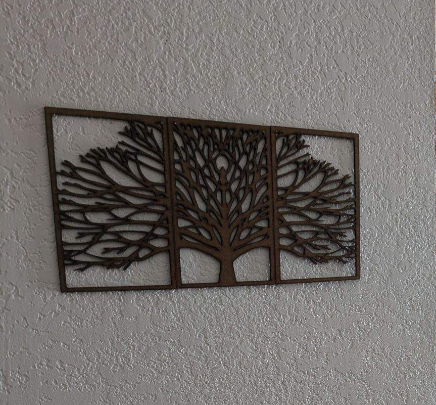 3 Panel Tree Decor