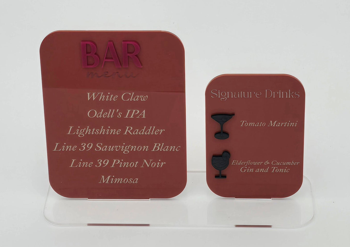 Signature Drink Menu