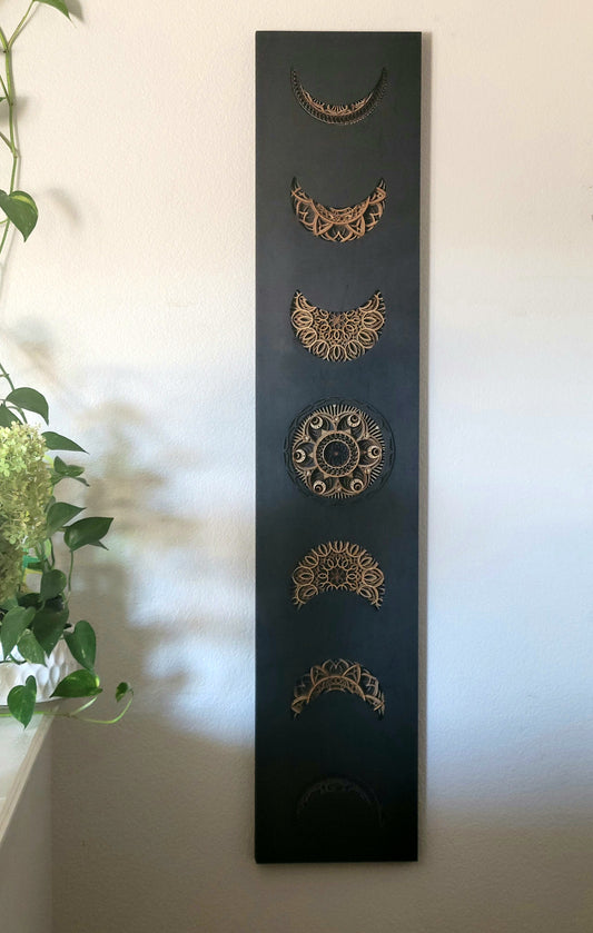 Moon Phase Mandala Wall Art