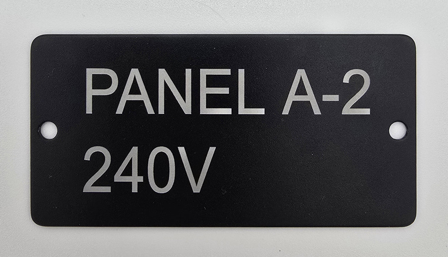 Custom Engraved Aluminum Tags. 1.5 x 3 inch