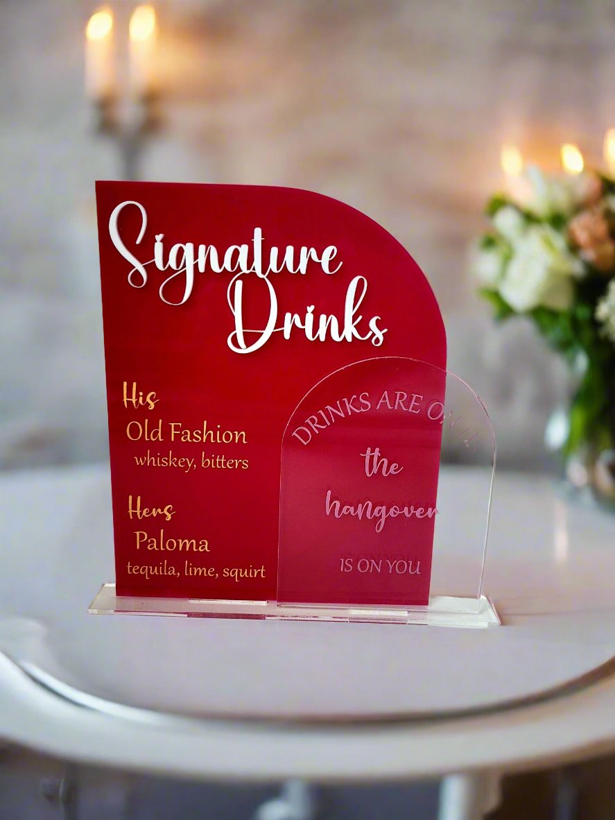 Signature Drink Menu