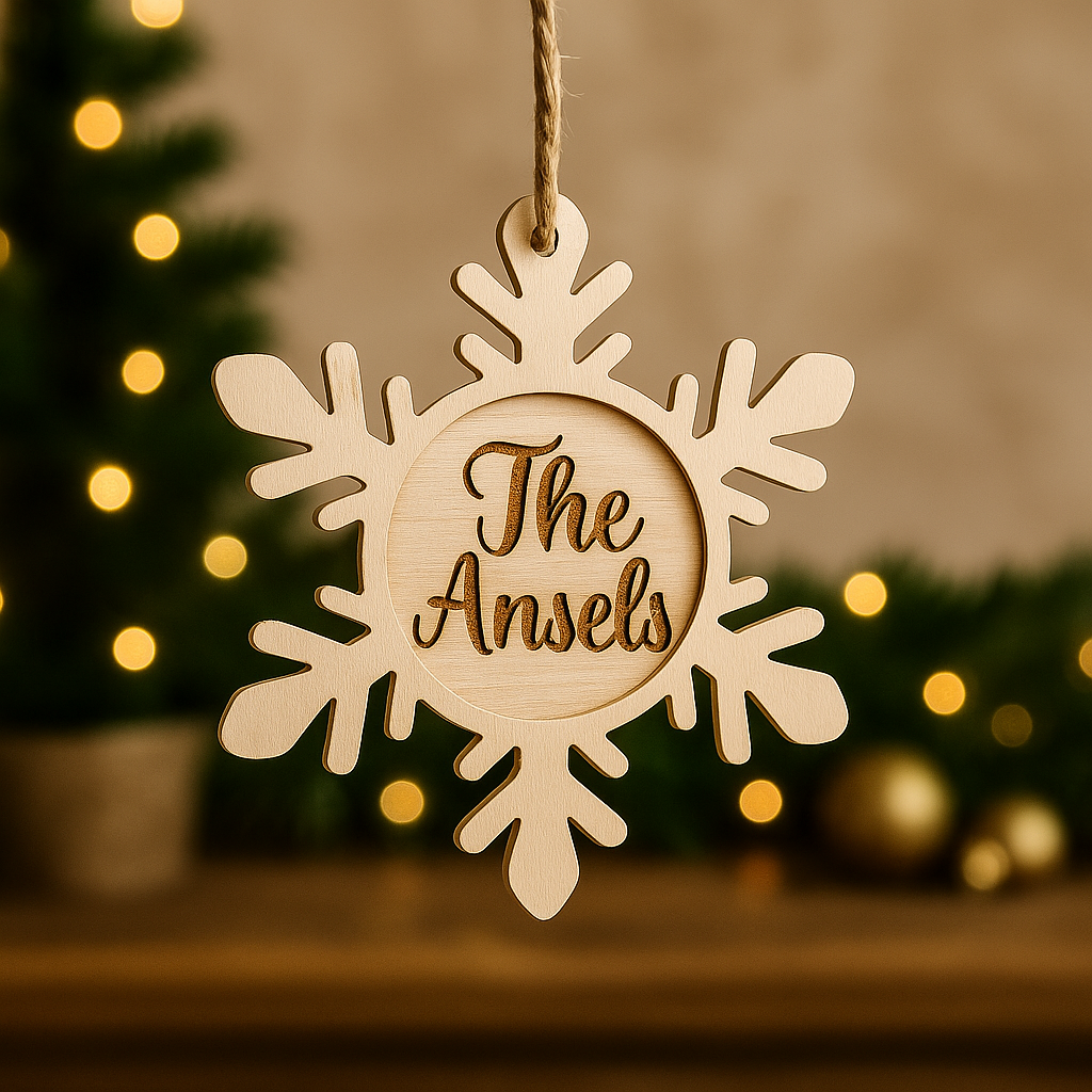Personalized Snowflake Ornament