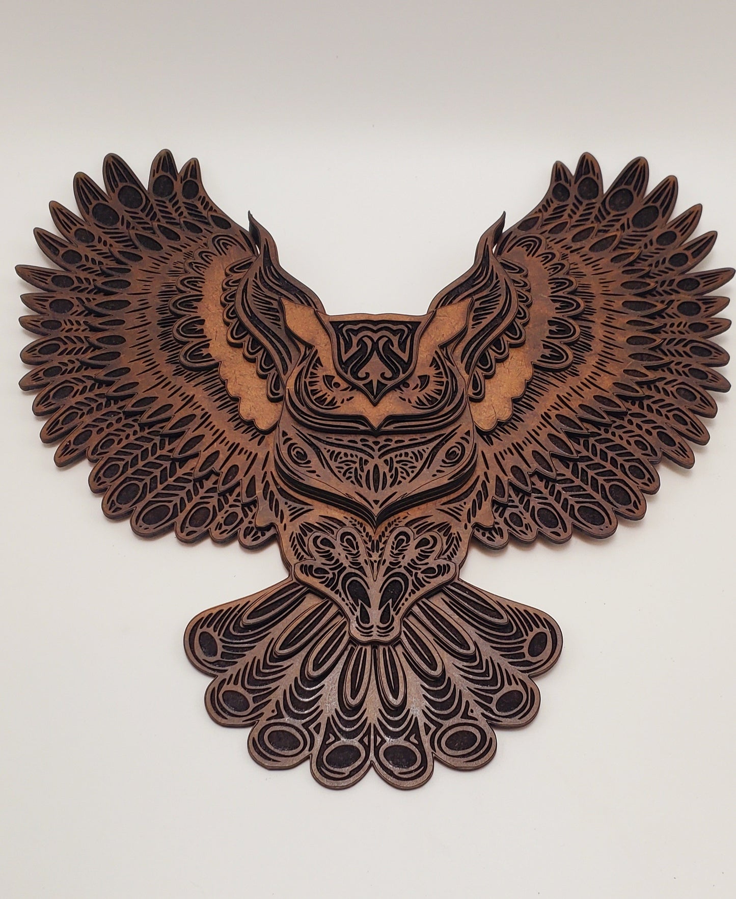 Layered Owl Wall Art